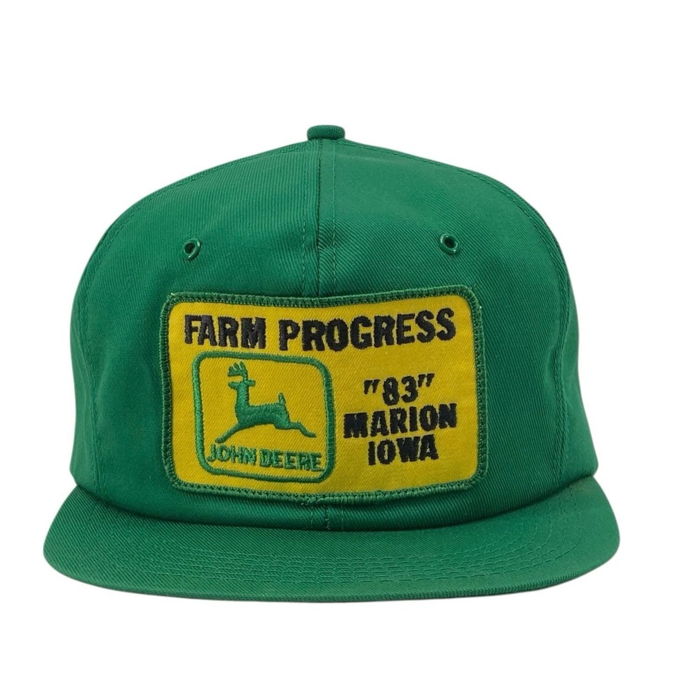 Vintage K-Products John Deere‎ Farm Progress 83 Marion IA Snapback Hat